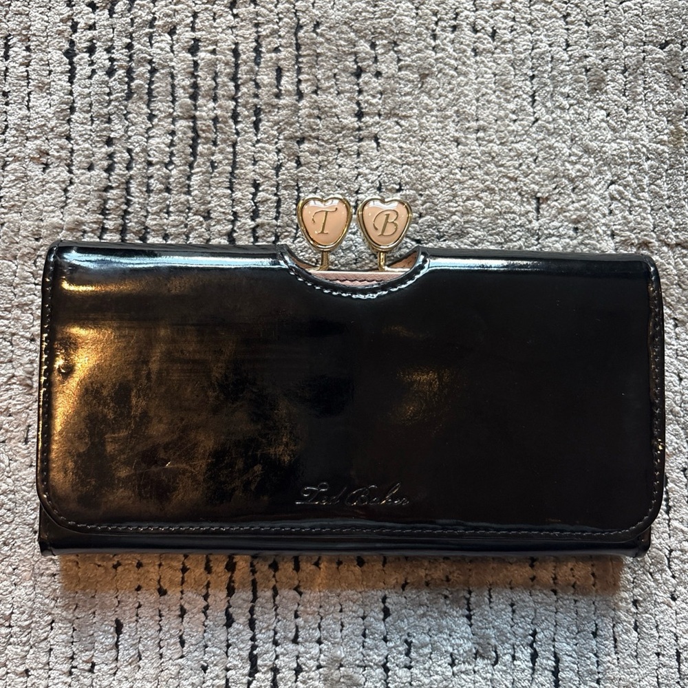 Ted Baker Shiny Black Women's Wallet